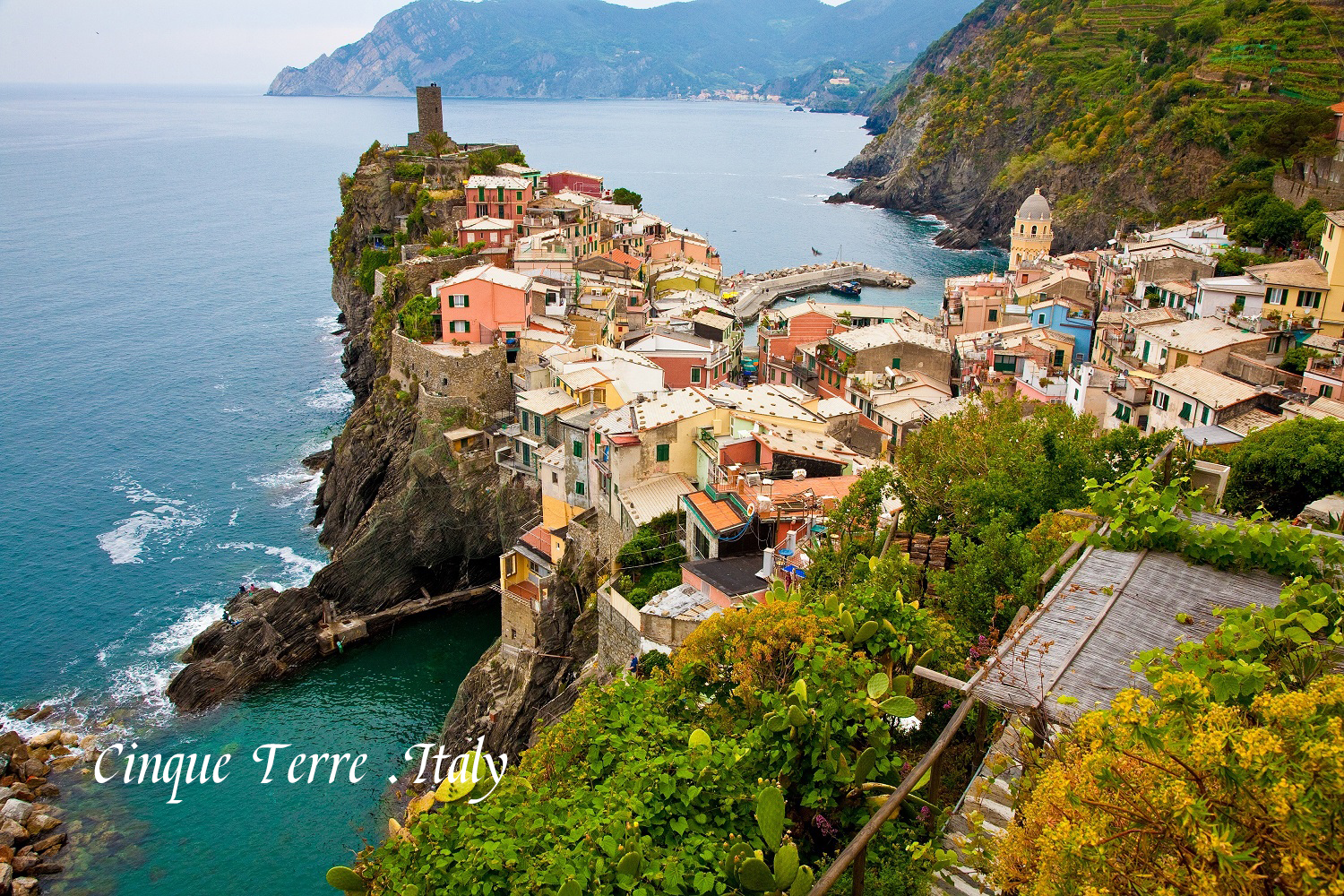 海边的美丽景色 Cinque Terre