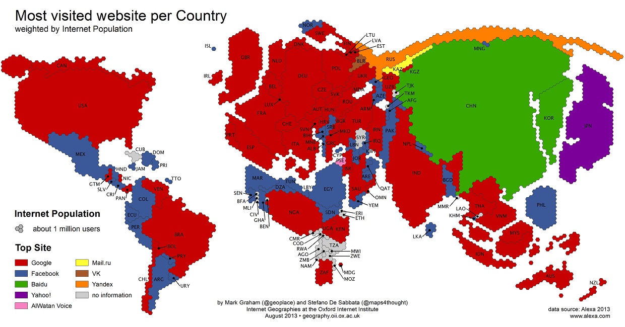 The-World-s-Most-Popular-Site-by-Country-and-Internet-Users-Map